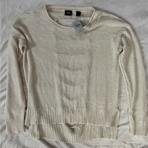 Daytrip Cream Crew Neck Sweater Lightweight Knit